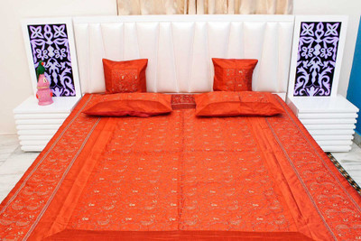 

Halowishes Polydupion Bedding Set(Orange)