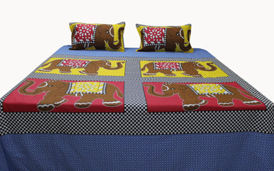 

Adishma Cotton Bedding Set(Blue)