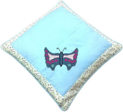 

Hugs N Rugs Embroidered Cushions Cover(40 cm*40 cm, Blue)