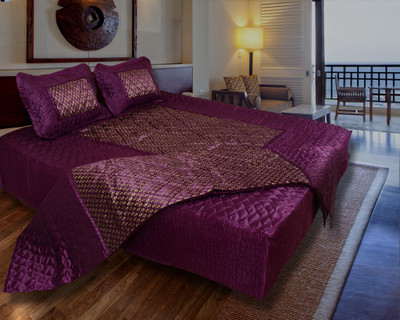 

Home Shop Gift Satin Bedding Set(Purple)