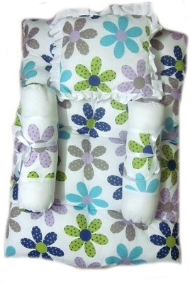 

Krivi Kids Floral Polyester, Cotton Bedding Set(White)