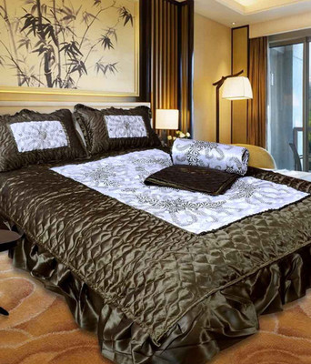 

Chelsi Satin Bedding Set(Green)
