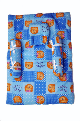 

Jhankhi Cotton Bedding Set(Blue)