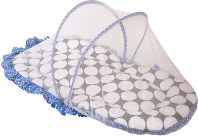Bacati Velcro Cotton Bedding Set(Blue, Grey)