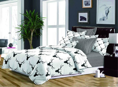 

Dexim Polyester, Cotton Bedding Set(White)