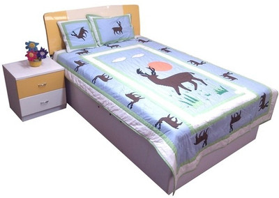 75% OFF on Hugs N Rugs Home Series Polycotton Bedding Set(Multicolor)