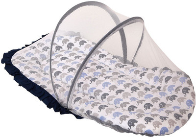 

Bacati Velcro Cotton Bedding Set(Blue, Grey)
