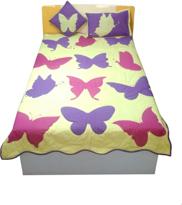 74% OFF on Hugs N Rugs Home Series Cotton Bedding Set(Multicolor)