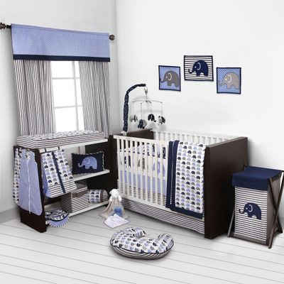 

Bacati Cotton Bedding Set(Blue)