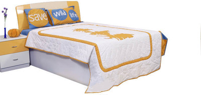 74% OFF on Hugs N Rugs Home Series Polycotton Bedding Set(Multicolor)