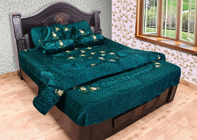 

Chelsi Satin Bedding Set(Green)