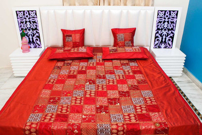 

Halowishes Polydupion Bedding Set(Red)
