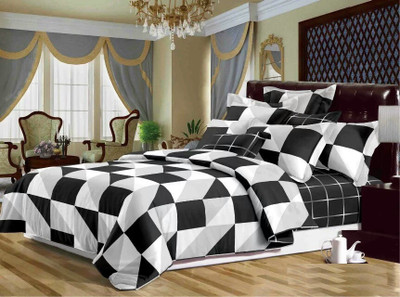 

Dexim Polyester, Cotton Bedding Set(White)
