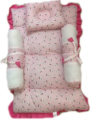 

Krivi Kids Cat Polyester, Cotton Bedding Set(Pink)