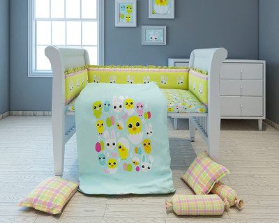 

Fancy Fluff Cotton Bedding Set(Light Blue)