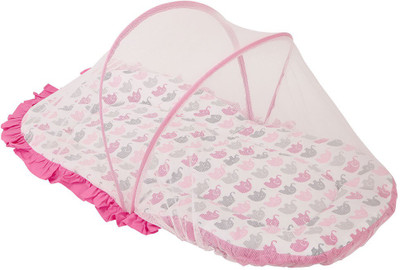 

Bacati Velcro Cotton Bedding Set(Pink, Grey)