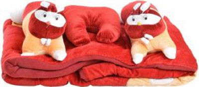 Natraj Velvet Bedding Set(Red)
