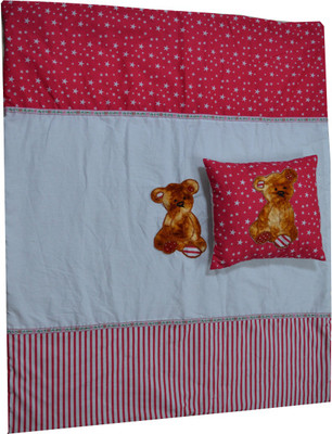 

Creative Textiles Cotton Bedding Set(Multicolor, 1cushion,1Baby Quilt)