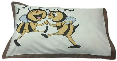 74% OFF on Hugs'n'Rugs Embroidered Pillows Cover(40 cm*60 cm, Multicolor)