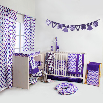 

Bacati Cotton Bedding Set(Purple)