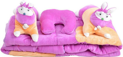 

NATRAJ INDUSTRIES Velvet Bedding Set(Pink)