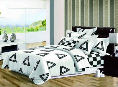

Dexim Polyester, Cotton Bedding Set(White)