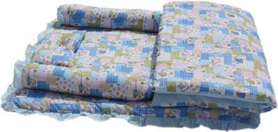 Amardeep Animals Cotton Bedding Set(Blue)