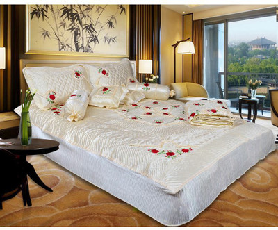 

Chelsi Satin Bedding Set(Yellow)