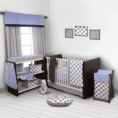 

Bacati Cotton Bedding Set(Blue)