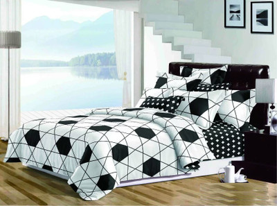 

Dexim Polyester, Cotton Bedding Set(White)