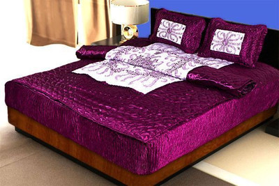 

Chelsi Satin Bedding Set(Purple)