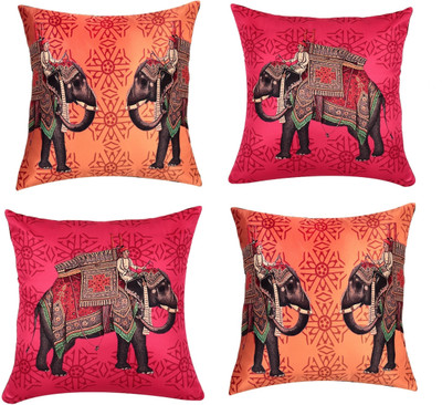 30% OFF on SEJ BY NISHA GUPTA Abstract Cushions Cover(Pack of 4, 40 cm*40 cm, Multicolor)