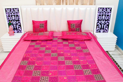 

Halowishes Polydupion Bedding Set(Pink)