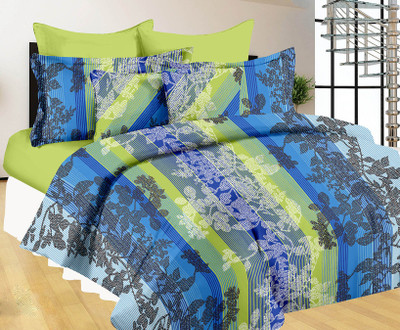 

Metro Living 144 TC Cotton Double Floral Bedsheet(Double Bedsheet With 2 Pillow Covers, Multicolor)