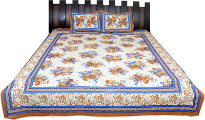 

Nathi and Nancy Cotton Double Floral Bedsheet(1 Bed Sheet & 2 Pillow Covers, Multicolor)