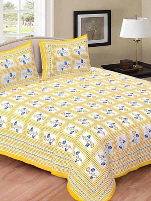 

Suraaj Fashion 300 TC Cotton Double King Floral Bedsheet(Pack of 1, Multicolor)