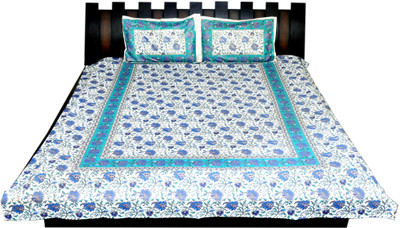 

Nathi and Nancy Cotton Double Printed Bedsheet(1 Bedsheet, 2 Pillow Covers, Multicolor)