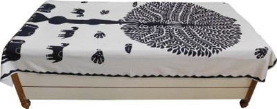 

Chave Cotton Single Embroidered Bedsheet(Pack of 1, Multicolor)