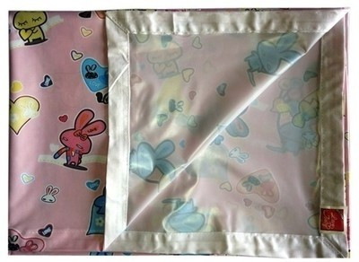 

Love Baby Single Abstract Bedsheet(Pack of 1, Pink)