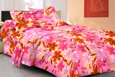 

Metro Living 144 TC Cotton Double Floral Bedsheet(Double Bedsheet With 2 Pillow Covers, Multicolor)