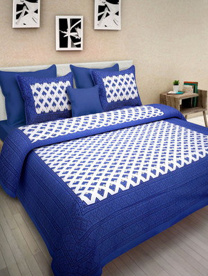 

Suraaj Fashion 300 TC Cotton Double King Floral Bedsheet(Pack of 1, Multicolor)
