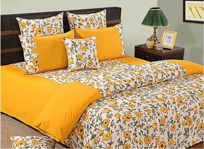 

Swayam Floral  Comforter(Cotton, Yellow