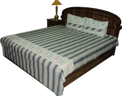 

Amita Home Furnishing 170 TC Cotton Double Abstract Bedsheet(Pack of 1, Multicolor)