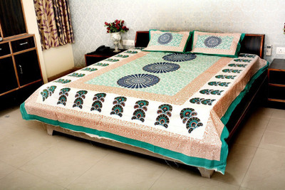 

Naiwal Fashion 160 TC Cotton Double Printed Bedsheet(Pack of 1, Multicolor)