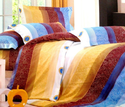 

ExpressionsHome Striped  Comforter(Poly Cotton, Multicolor