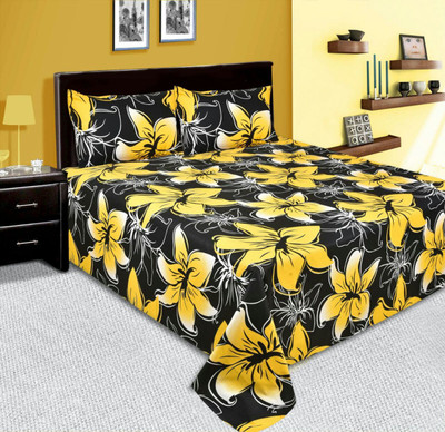 

Wonder Fab Cotton Double Floral Bedsheet(Pack of 1, Multicolor)