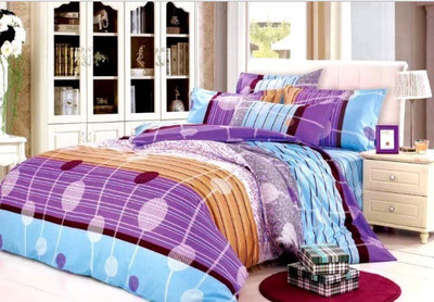 

Zesture 200 TC Cotton Double Abstract Bedsheet(Pack of 1, Multicolor)