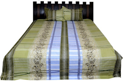 

Nathi and Nancy Cotton Double King Abstract Bedsheet(1 Bed Sheet & 2 Pillow Covers, Multicolor)