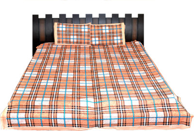 

Nathi and Nancy Cotton Double Abstract Bedsheet(1 BEDSHEET, 2 PILLOW COVERS, Multicolor)
