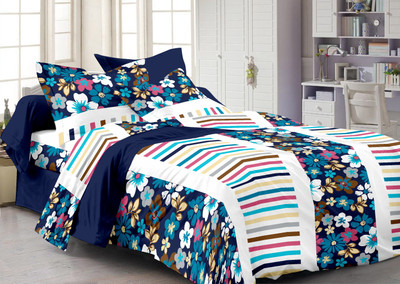 38% OFF on Ahmedabad Cotton 136 TC Cotton Single Floral Bedsheet(1 Single Bedsheet & 1 Pillow Cover, Blue) 38% OFF on Ahmedabad Cotton 136 TC Cotton Single Floral Bedsheet(1 Single Bedsheet & 1 Pillow Cover, Blue)